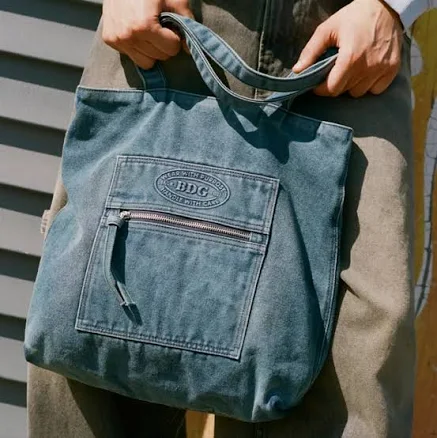 Bdg Bags | Bdg Denim Tote Bag | Color: Black | Size: 12.99"L X 3.54"W X 8.26"H | Debsrandomstuff's Closet