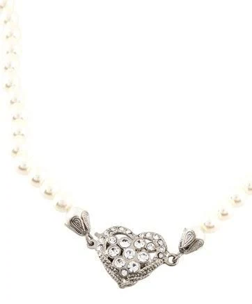 Alessandra Rich Crystal & Faux Pearl Beaded NecklaceAlessandra Rich Crystal & Faux Pearl Beaded Necklace