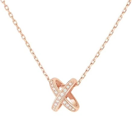 Chaumet Rose Gold And Diamond Jeux de Liens Necklace