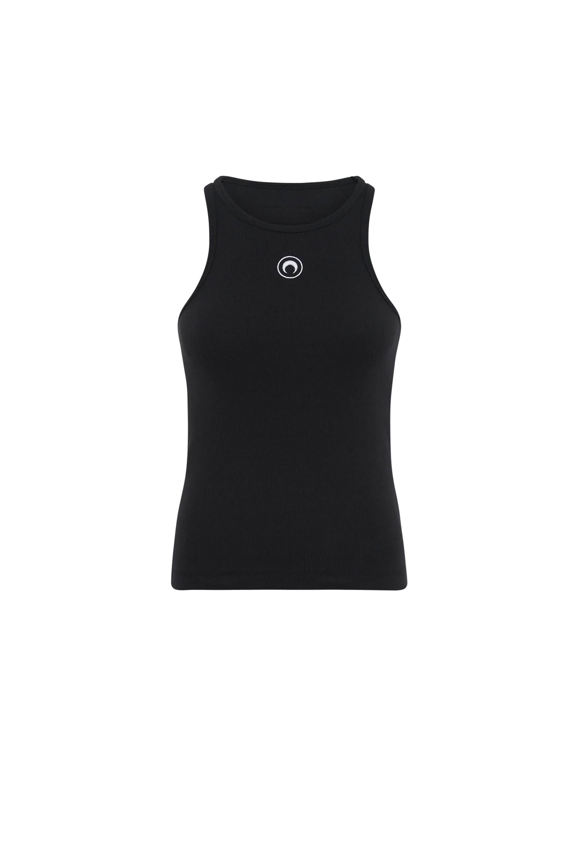 Ribbed Cotton Blend Tank Top W/logo