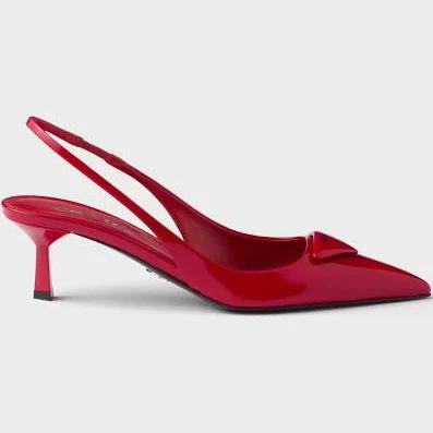 Prada Women's Patent Leather Slingback Pumps