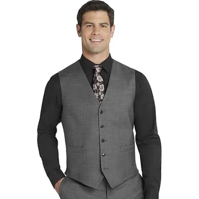 Joseph Abboud Men's Modern Fit Wool Suit Vest