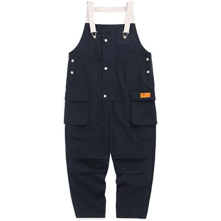 Men's Trendy Denim Jumpsuit with Multiple Pockets