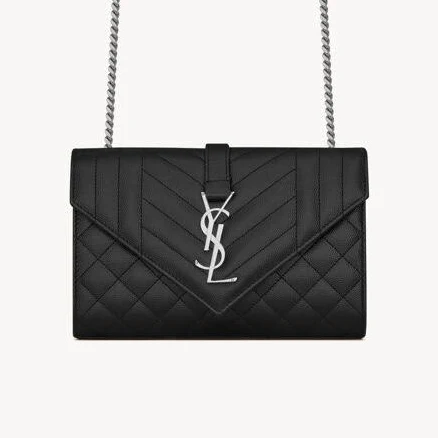 Saint Laurent Womens Small Envelope Shoulder Bag