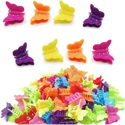 50 Pack Butterfly Hair Clips