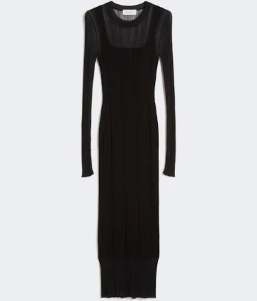 Sportmax Woman Short-sleeved stretch viscose dress