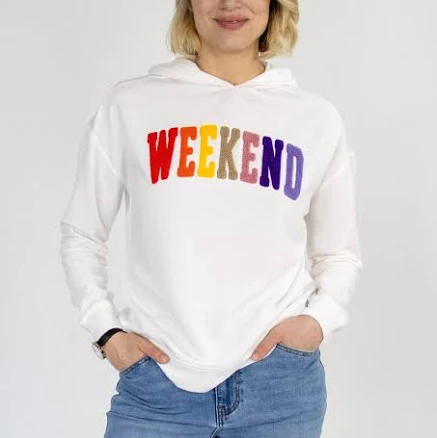 Weekend Hoodie with Weekend Applique