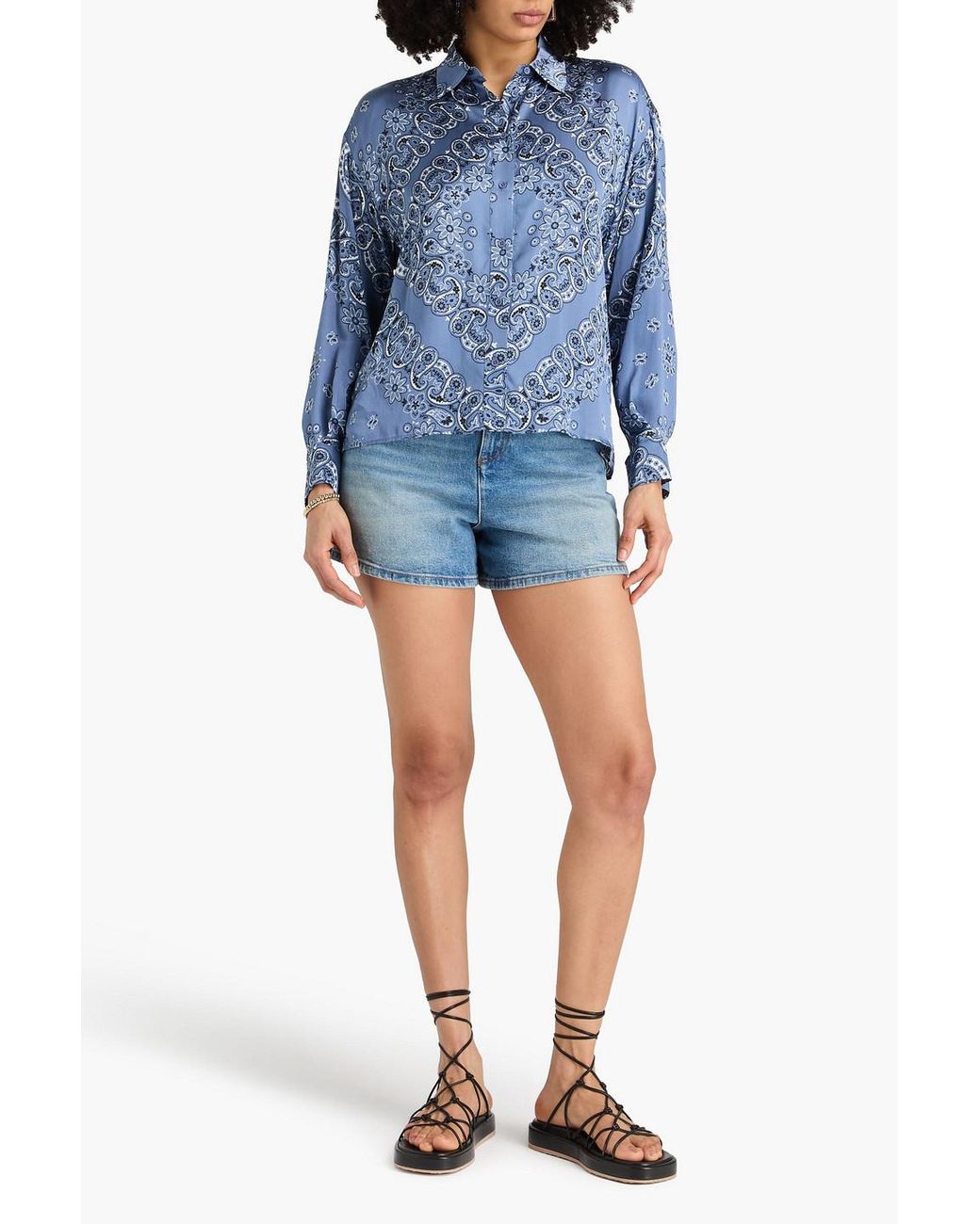 Satin Paisley Shirt