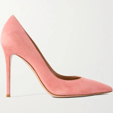Gianvito Rossi 105 Suede Pumps - Women - Pink Heels - IT42