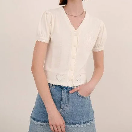 SINOON SCALLOP CARDIGAN