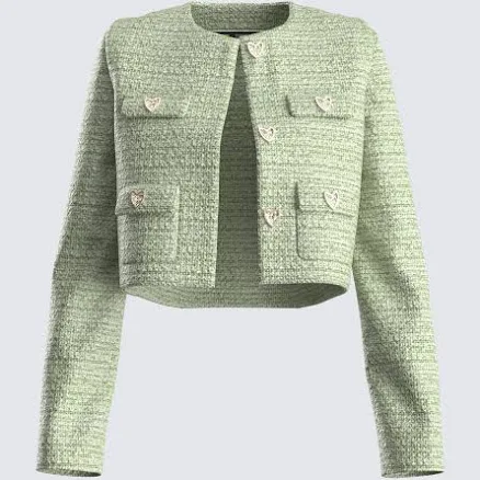 Cropped Tweed Blazer