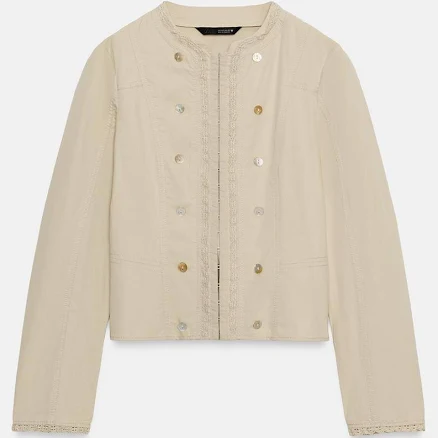 Zara Combination Lace Button Jacket