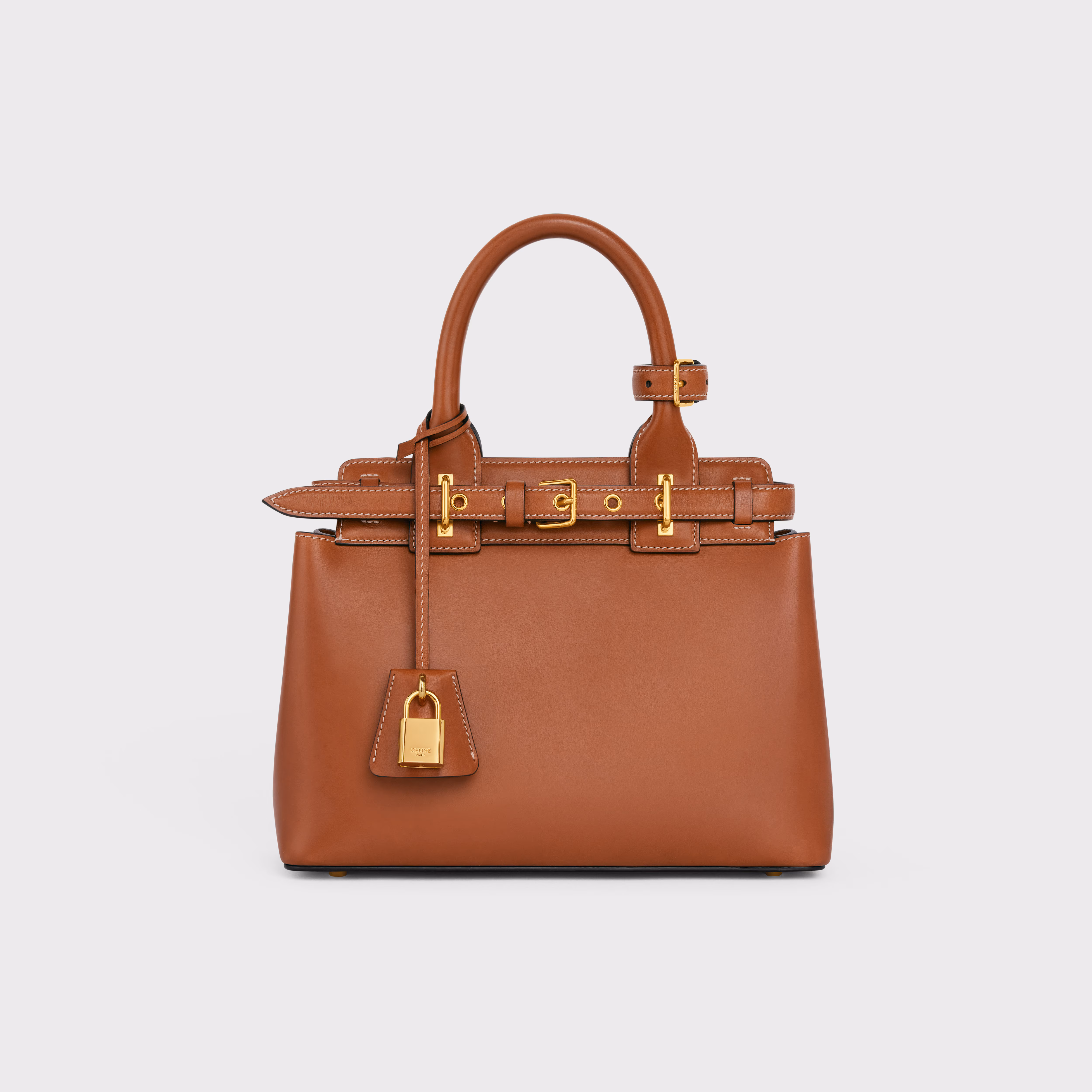 Celine Conti Bag in Natural Calfskin
