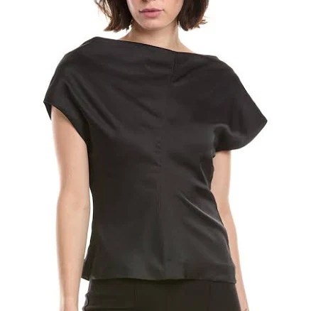 rag & bone Women's Evelyn Satin Short Sleeve Top