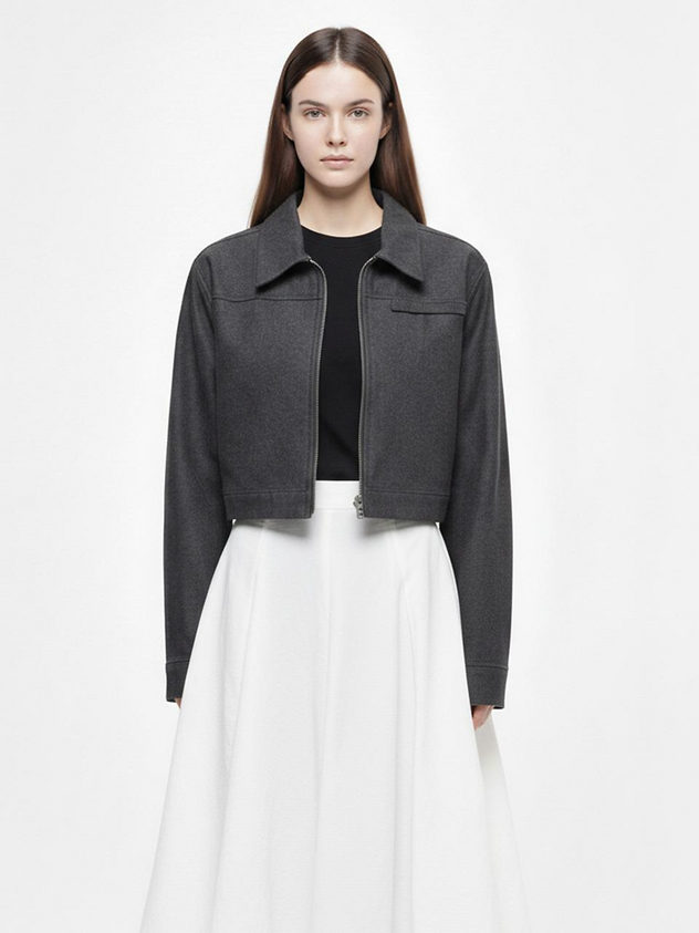 Minimalist Cropped Jacket
