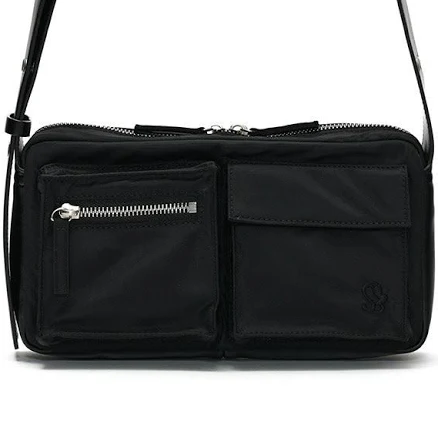 SUNBURNPROJECT Nylon Pocket Cross Bag BLACK