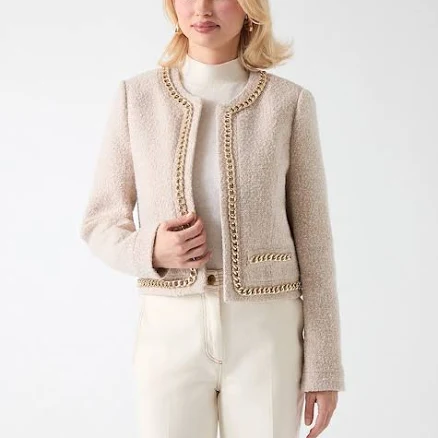 MARCIANO Women's Helene Cropped Tweed Jacket