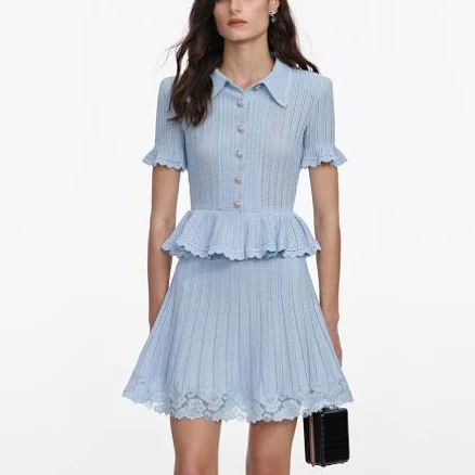 Self-portrait Button Dress