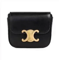 CELINE Mini Claude Calfskin Leather