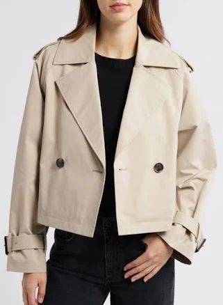 BCBGMAXAZRIA Women's Double Breasted Trench Coat