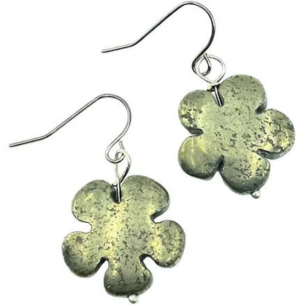 Amy Delson Jewelry Dana Pyrite Daisy Earrings