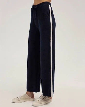 Pure Cashmere Jogging Trouser with Side Stripe