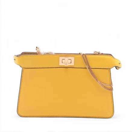 Fendi Small Nappa Peekaboo Iseeu East West Chain Crossbody Bag
