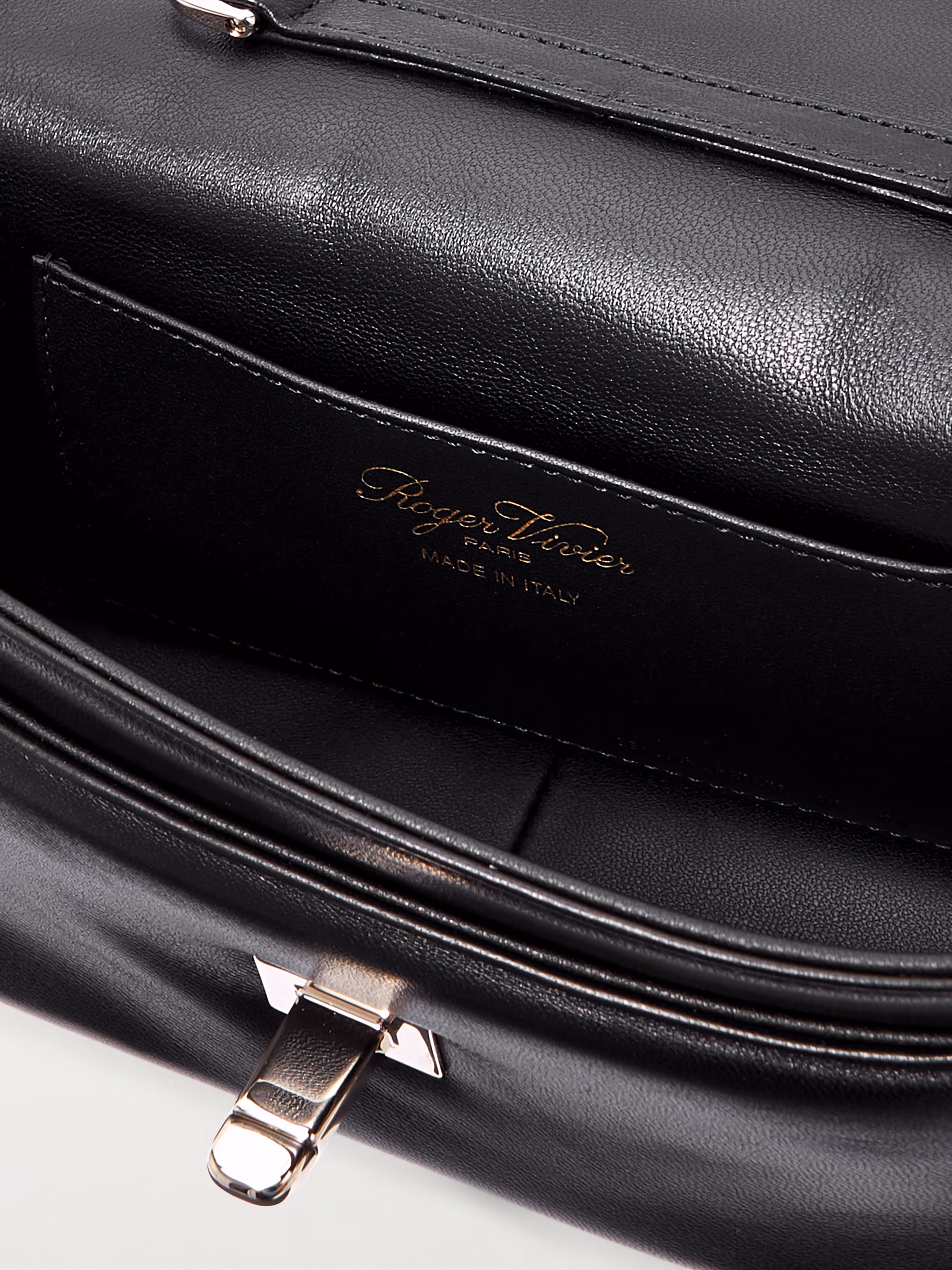 Viv Choc Leather Shoulder Bag
