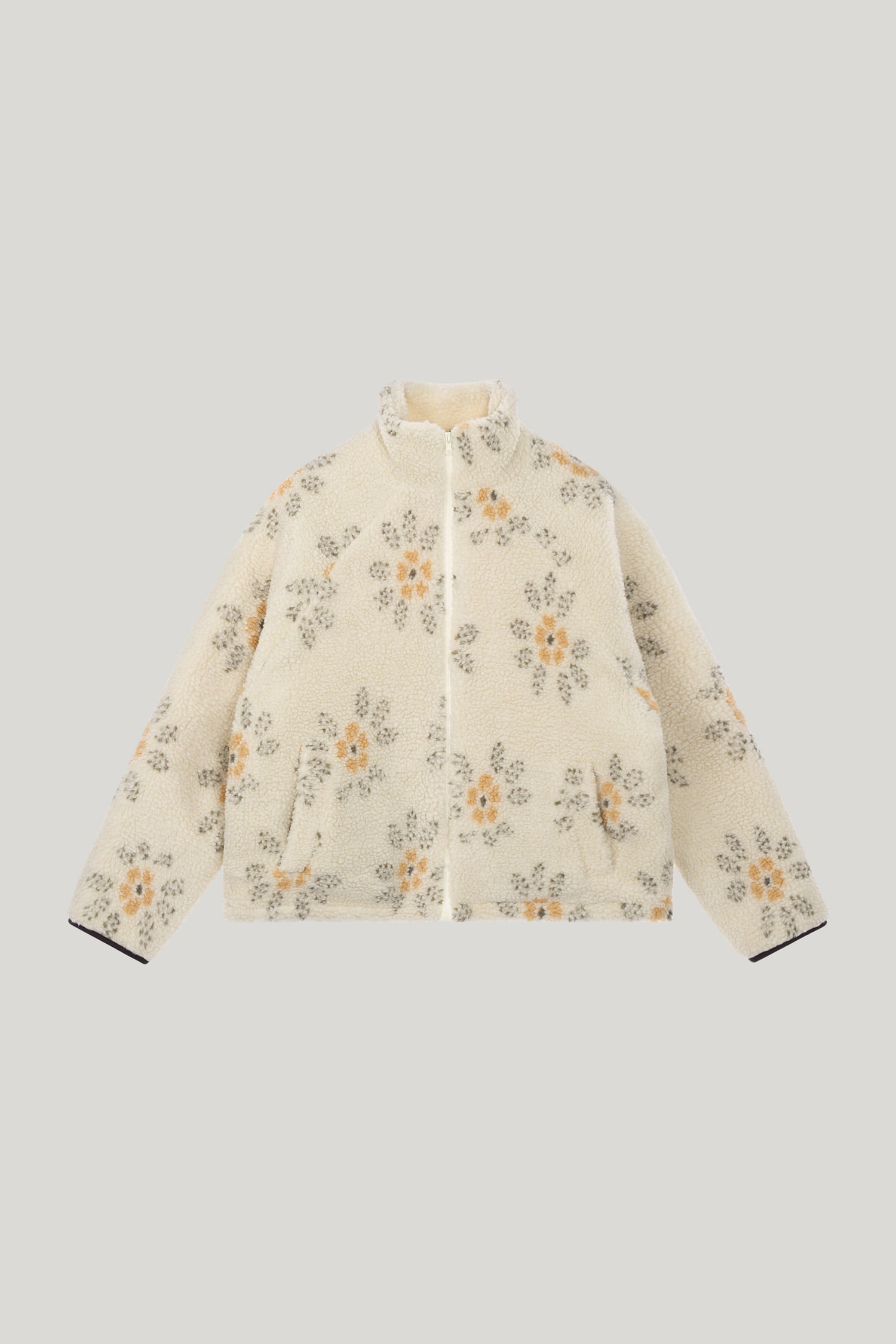 [Restock] flower dumble jacket_ivory