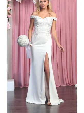 Off Shoulder Wedding Dress