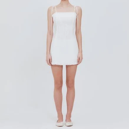 Lace Frill Mini Dress