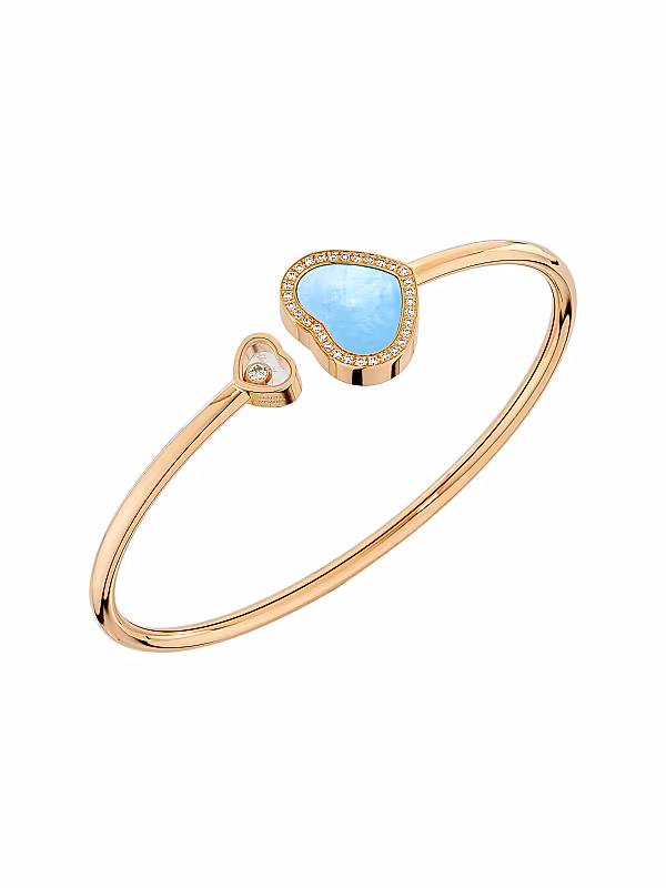 Happy Hearts Turquoise Bangle