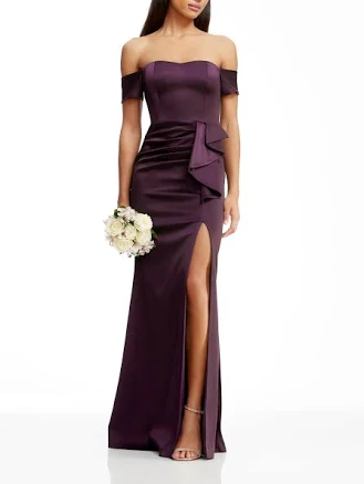 Dress the Population Gabrielle Off-the-Shoulder Gown