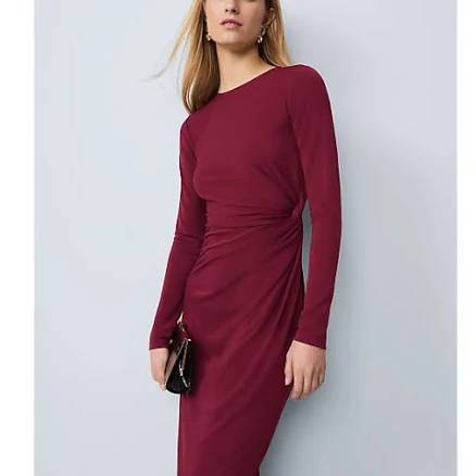 Ann Taylor Women's Crew Neck Twist Sheath Dress
