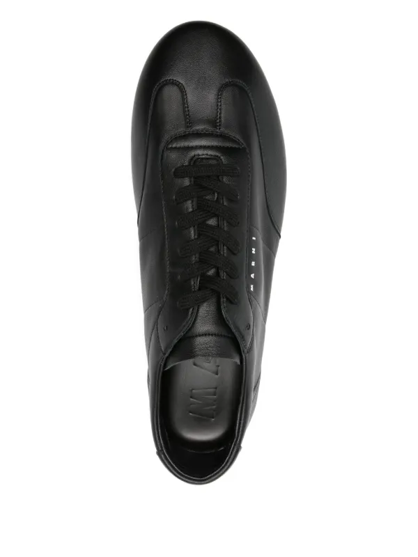Logo-embossed Leather Sneakers