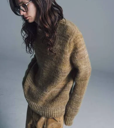 Mohair Wool Knitted Sweater