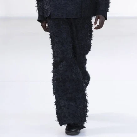 Qasimi Frayed Jacquard Trousers