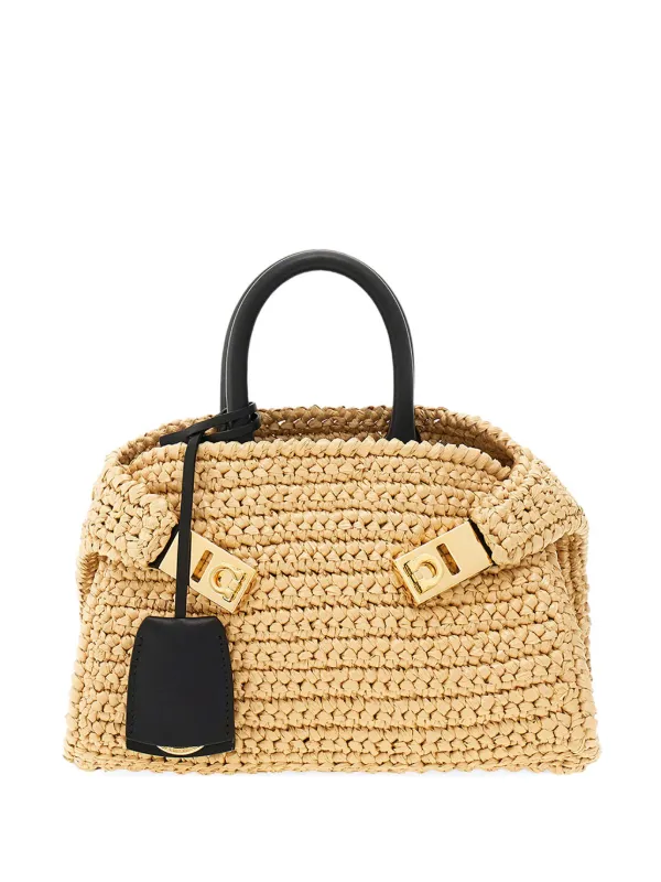Mini Raffia Tote
