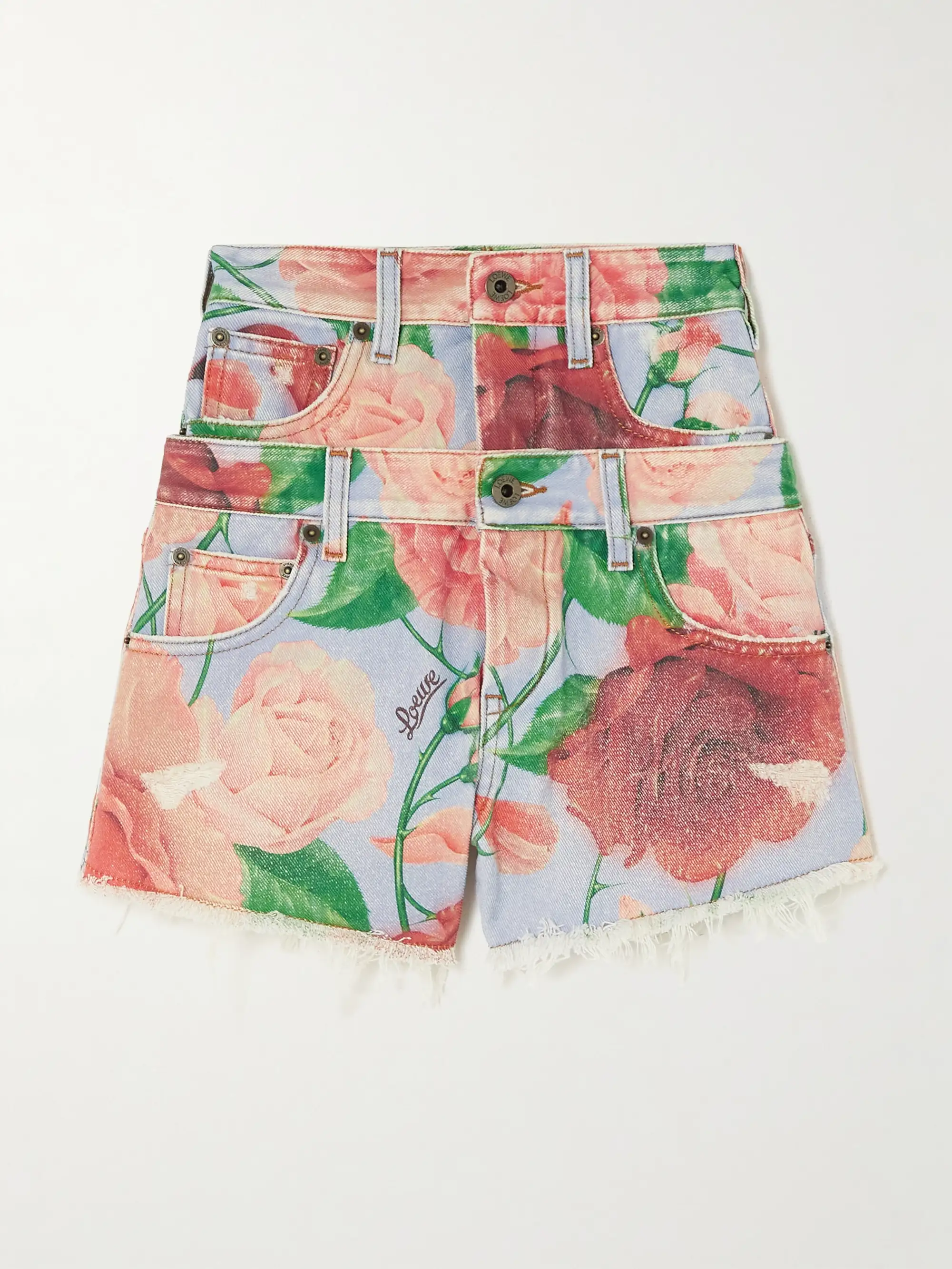 Roses Denim Shorts