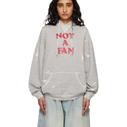 R13 'Not A Fan' Oversized Hoodie