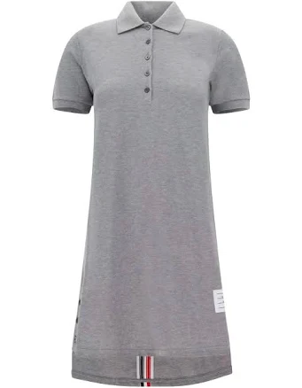 Thom Browne Rwb-Stripe Midi Polo Dress