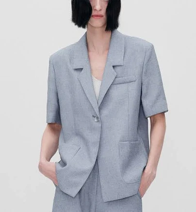 RE RHEE Single Breasted Half Sleeve Jacket_2 Colors by W Concept