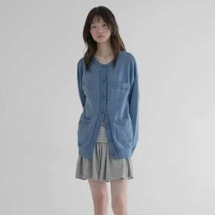margarin fingers POCKET LOOSE CARDIGAN