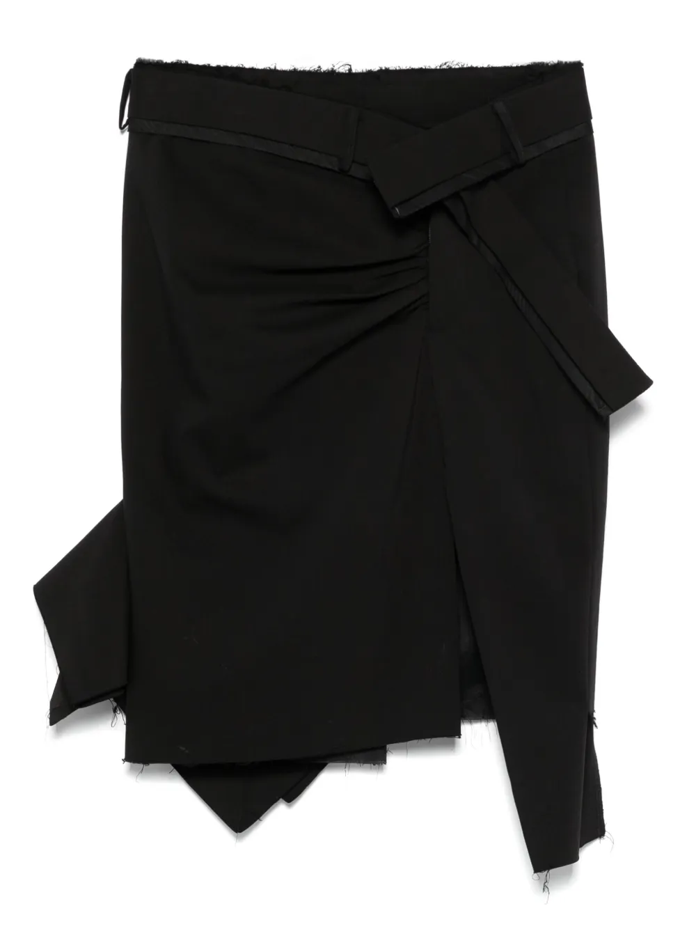 Spalmato Asymmetric Miniskirt