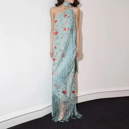 Elegant Long Tassel Party Dress