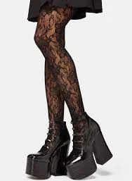 Disturbia Phantasmic Sheer Lace Tights