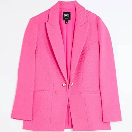 River Island Women's Bouclé Blazer