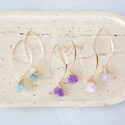 Nugget Drop Earrings
