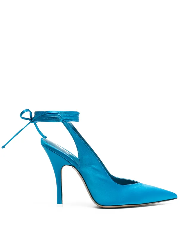 The Attico Ankle Wrap Leather Pump