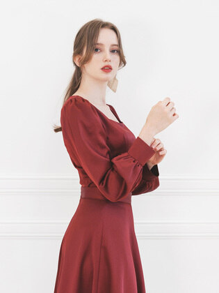 Julia Square-Neck Blouse
